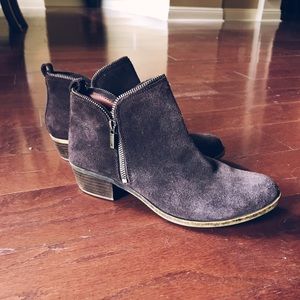 Lucky Brand Brown suede booties size 8.5